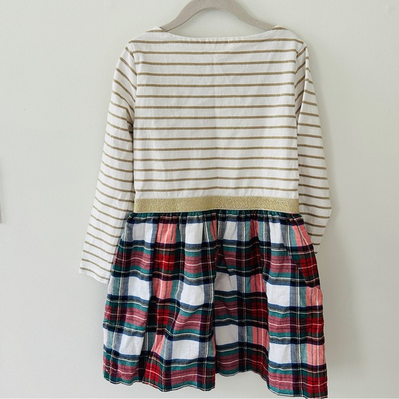 J. Crew Striped and Plaid Kids Dress - Gold, White, Red, Blue - Picture 5 of 6